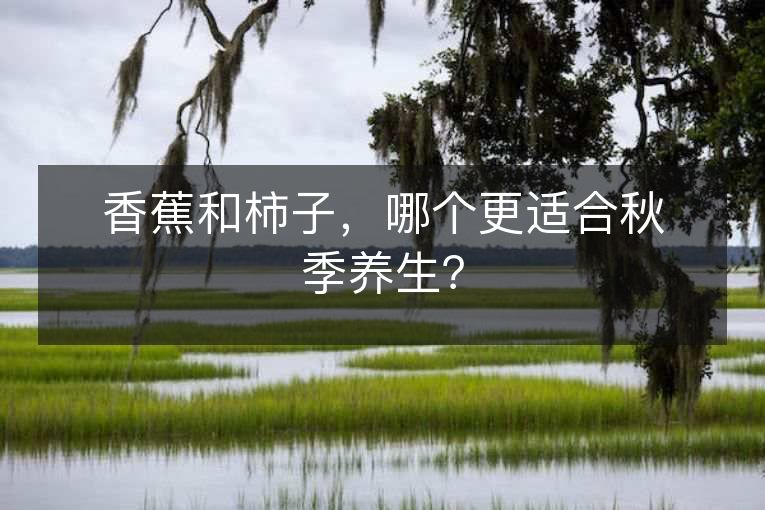 香蕉和柿子,哪个更适合秋季养生? 香蕉和柿子,哪个更适合秋季养生?